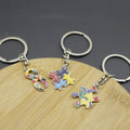 Metal Building Block Keychain Creative Key Ring Gift view 4