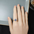 Hot Selling Enamel Evil Eye Ring, Niche Personality Blue Eye Open Adjustable Finger Jewelry view 2