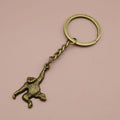 Metal Simple Gorilla Monkey Keychain Bag Charm view 6