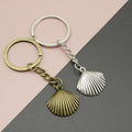 Zinc Alloy Shell Shape Keychain Bag Charm Gift view 1
