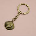 Zinc Alloy Shell Shape Keychain Bag Charm Gift view 6