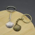 Zinc Alloy Shell Shape Keychain Bag Charm Gift view 4