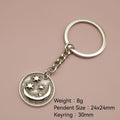 Metal Star Moon Keychain Minimalist Bag Charm view 2