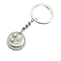 Metal Star Moon Keychain Minimalist Bag Charm view 5
