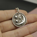Metal Star Moon Keychain Minimalist Bag Charm view 3