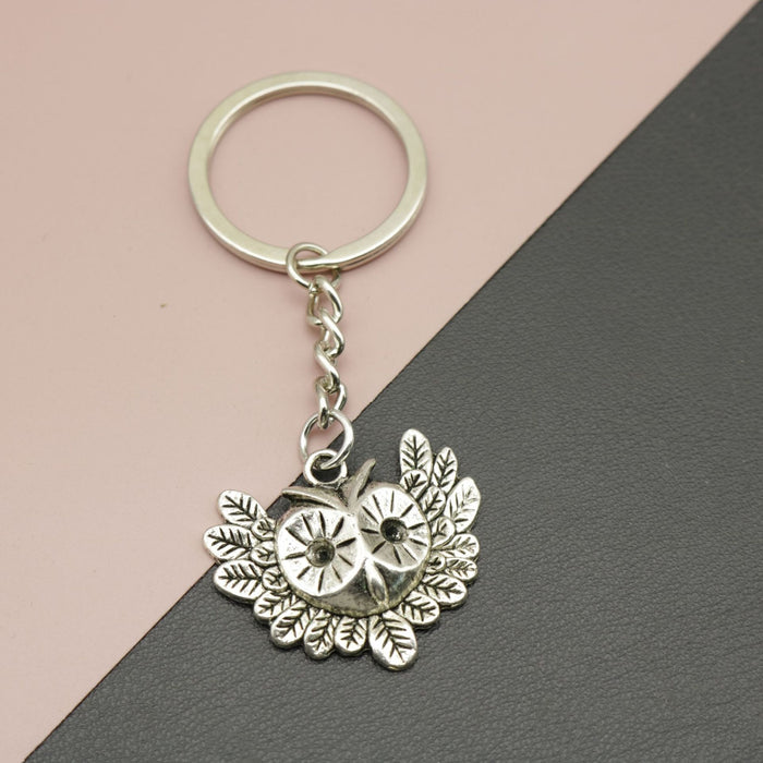 Zinc Alloy Simple Owl Keychain Animal Bag Charm Gift