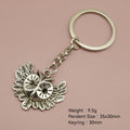 Zinc Alloy Simple Owl Keychain Animal Bag Charm Gift view 2