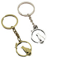 Metal Minimal Cat And Mouse Keychain Bag Charm Gift view 5