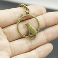 Metal Minimal Cat And Mouse Keychain Bag Charm Gift view 4