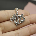 Metal Minimal Dragon Keychain Bag Charm Gift For Men view 3