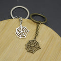 Metal Spider Web Keychain Bag Charm view 4