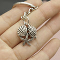 Zinc Alloy Starfish Shell Keychain Beach Bag Charm view 3