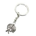 Zinc Alloy Starfish Shell Keychain Beach Bag Charm view 5