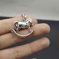 Metal Rocking Horse Keychain Cute Key Ring Gift view 4