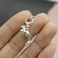 Metal Cormorant Bird Keychain Bag Charm view 3