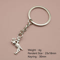 Metal Cormorant Bird Keychain Bag Charm view 2