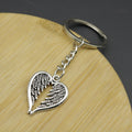 Zinc Alloy Heart Wings Keychain For Romantic Bag Charm view 3