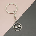 Metal Dragonfly Keychain Bag Charm view 1