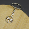 Metal Dragonfly Keychain Bag Charm view 3