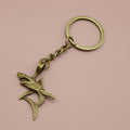Metal Shark Keychain Bag Charm view 6