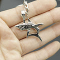 Metal Shark Keychain Bag Charm view 4