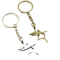 Metal Shark Keychain Bag Charm view 5