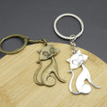 Metal Cute Cat Keychain For Bag Charm Gift view 4