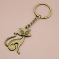 Metal Cute Cat Keychain For Bag Charm Gift view 6