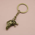 Zinc Alloy Wolf Head Keychain For Bag Charm Gift view 6