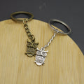 Metal Cat And Mouse Keychain For Bag Charm Gift view 3