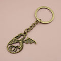 Zinc Alloy Minimal Dragon Keychain Bag Charm view 6
