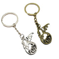 Zinc Alloy Minimal Dragon Keychain Bag Charm view 5