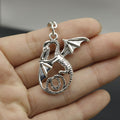 Zinc Alloy Minimal Dragon Keychain Bag Charm view 4