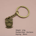 Zinc Alloy Owl Keychain Bag Charm view 2