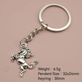 Zinc Alloy Minimalist Horse Keychain Bag Charm Gift view 2