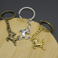 Zinc Alloy Minimalist Horse Keychain Bag Charm Gift view 4