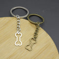 Metal Dog Bone Keychain Pet Lover Bag Charm Gift view 3