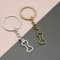 Metal Dog Bone Keychain Pet Lover Bag Charm Gift view 1