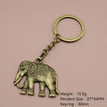 Metal Minimal Elephant Keychain Bag Charm Wholesale Gift view 2