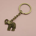 Zinc Alloy Elephant Keychain Minimalist Animal Key Ring Gift view 6