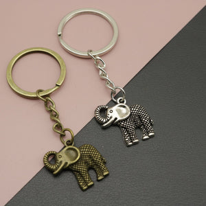 Zinc Alloy Elephant Keychain Minimalist Animal Key Ring Gift