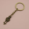 Zinc Alloy Minimalist Owl Keychain Bag Charm Gift view 6