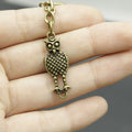 Zinc Alloy Minimalist Owl Keychain Bag Charm Gift view 4