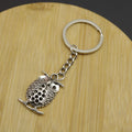 Zinc Alloy Owl Shape Keychain Bag Charm Gift – Silver view 4