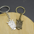 Metal Owl Keychain Simple Bag Charm Gift view 3