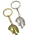 Zinc Alloy Horse Head Keychain For Key Ring Gift – Gold view 5