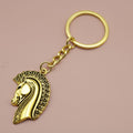 Zinc Alloy Horse Head Keychain For Key Ring Gift – Gold view 6