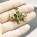 Zinc Alloy Elephant Keychain Minimalist Bag Charm Gift view 3