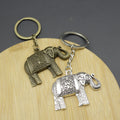 Metal Minimalist Elephant Keychain Bag Charm Gift – Antique Copper view 4