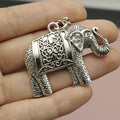 Metal Minimalist Elephant Keychain Bag Charm Gift – Antique Copper view 3